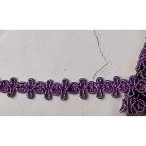 NOS Purple Trim,396"/11 Yards,At $3.75 Yard=$41.25,Estate,Whimsy